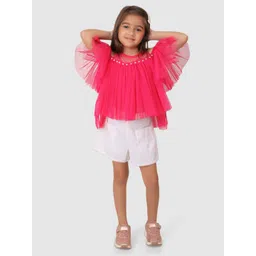 Jelly Jones Pink Ruffles Net Top-picture-17
