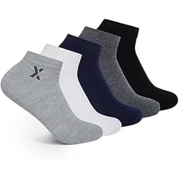 jemox Socks for Men & Women Solid Ankle Length Cotton Socks, Free Size, (Multicoloured) |Durable, Breathable Cotton, Anti Odour & Anti Bacterial - Pack of 5-picture-11