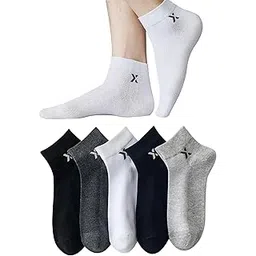 jemox UNAAR CLOUD Bamboo Socks for Men | Ankle Length | Odour-Free & Breathable | Padded Base & Anti-bacterial | 5X Softer than Cotton Socks – Pack of 5-picture-25