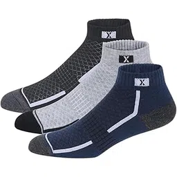 jemox UNAAR Performance Ankle Socks for Men, Engineered for Active Lifestyles, Moisture-wicking and Breathable, Ideal for Sports and Casual Wear & Reinforced Toe for Added Durability-pack of 5 (Multicolor)-picture-26