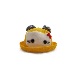 JENNA Girls Cat Applique Detail Straw Hat-picture-29