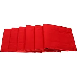 jenny denial 100% Pure Cotton Red handkerchief for men Rumal set of 12 pcs Size (50 * 50 cm)-picture-30
