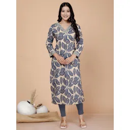 Jevi Prints Women Floral Printed Indie Florals Kurta-picture-32