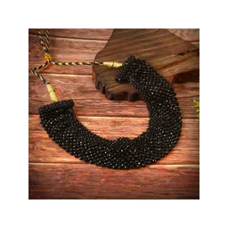 Jewar Mandi Crystals Beaded Choker Statement Necklace image 1