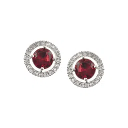 Jewar Mandi Maroon Contemporary Studs Earrings-picture-14