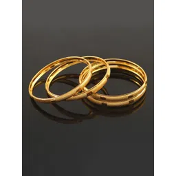 Jewar Mandi Set Of 4 Gold-Plated Bangles-image-22
