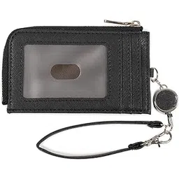 jewel beauty's select Pass Case, Commuter Purse, Coin Case, Reel Pass Case with Reel, IC Card Slot, Women's, Men's, Kids, Adults, Popular, With Strap, Card Slots, For Work or School, Stylish, Black-picture-21