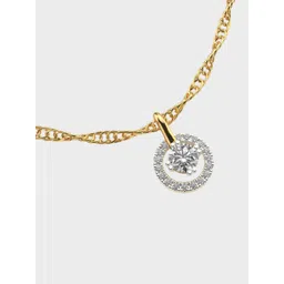 Jewelbox Women 18Kt Gold Eternal Glow Design Pendant With 0.54 Carat Diamond - 0.76g-picture-41