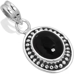 jeweloporium Solid 925 Sterling Silver Pendant Natural Black Onyx Gemstone Unique Jewelry (33556_P)-picture-39