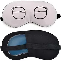 Jewelorra Cotton Sleep Eye Mask For Side Sleeper Men Women, Zero Eye Pressure Sleeping Mask, Light Blocking Patented Design Night Blindfold, Soft Eye Shade Cover For Travel - Free Ear Plugs (White)-picture-22