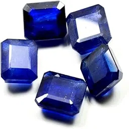 jewelryonclick Natural Blue Sapphire at Wholesale Lot (Rs 225/carat) Fine Quality Square Shape नीलम Loose Gemstone for Reselling Astrologers Jewellers Crystal Healing Kanya Rashi Virgo Zodiac Sign-picture-27