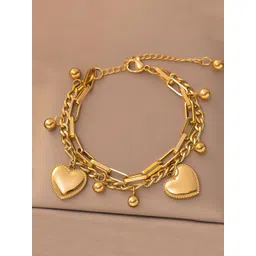 Jewels Galaxy Gold-Plated Charm Bracelet-picture-12