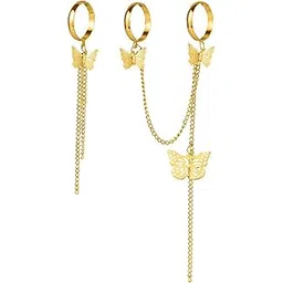 jewels galaxy Jewellery For Women Gold Plated Green Stackable Rings Set of 6-picture-13