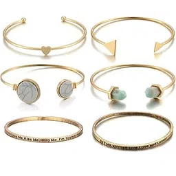 jewels galaxy Jewellery For Women Stackable Bracelet Set-picture-12