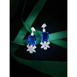 jewels galaxy Jewels Women American Diamond Galaxy Contemporary Brass Drop Earrings-picture-18