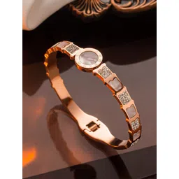 Jewels Galaxy Rose Gold-Plated Bangle-Style Bracelet-picture-34