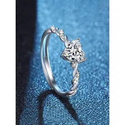 Jewels Galaxy Silver-Plated American Diamond-Studded Adjustable Finger Ring-picture-32