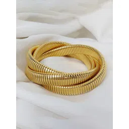 Jewels Galaxy Women Brass Gold-Plated Kada Bracelet-picture-18