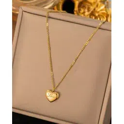 jewels galaxy Women Gold-Plated Anti Tarnish Heart Themed Pendant -picture-48