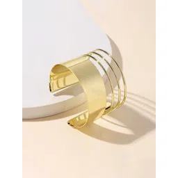 Jewels Galaxy Women Gold-Plated Cuff Bracelet-picture-16