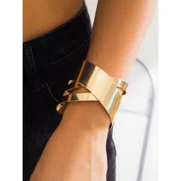 Jewels Galaxy Women Gold-Plated Cuff Bracelet-picture-20