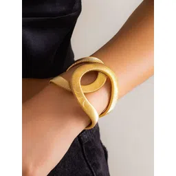 Jewels Galaxy Women Gold-Plated Cuff Bracelet-picture-21