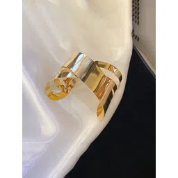 Jewels Galaxy Women Gold-Plated Cuff Bracelet image 2