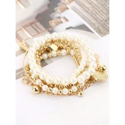 Jewels Galaxy Women Gold-Plated Multistrand Bracelet-picture-38