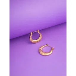 Jewelz Bold Moon-Shaped Gold Earrings for Women-picture-45