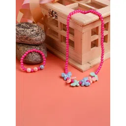 Jewelz Butterfly Necklace & Bracelet Set-picture-14