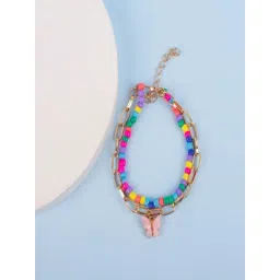 Jewelz Colourful Charms Bracelet With Buttyerfly Motif for Girls & Women-picture-24