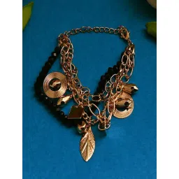 Jewelz Designer Gold Plated Bracelet With Designer Pendants-picture-31