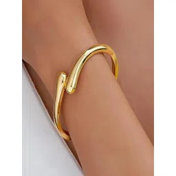 Jewelz Elegant Gold-Plated Open-End Bracelet-image-1