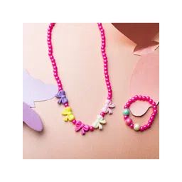 Jewelz Girls Multicoloured Necklace and Bracelet-picture-40