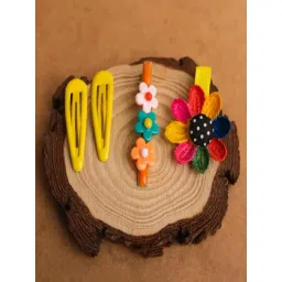 Jewelz Multicolor Flower Design Alligator Clips for Kids ¿ Pack of 4-picture-16