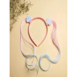 Jewelz Pretty Hair Band with Faux Hair for Kids-picture-16