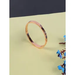 Jewelz Rose-Gold Plated  Handcrafted Bangle For Girls & Women-picture-12