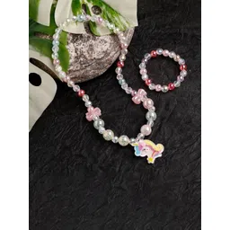 Jewelz Unicorn Necklace & Bracelet Set-picture-30