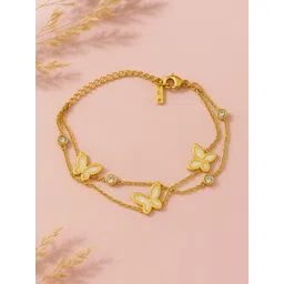 Jewelz Women Handcrafted Gold-Plated Charm Bracelet-picture-20