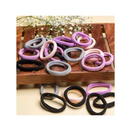 Jewelz Women Multi-coloured Set of 20 Ponytail Holders-picture-32