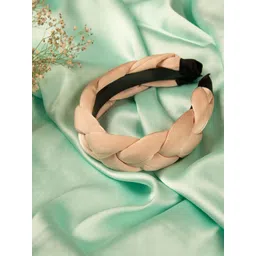 Jewelz Women Pink Braided Hairband-picture-16