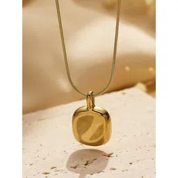 JEWILLEY Gold-Plated Square Pendants with Chains-picture-13