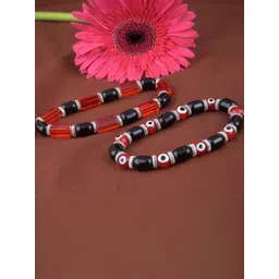 JFL - JEWELLERY FOR LESS Unisex Red Plastic Artificial Beads Bracelet-picture-15