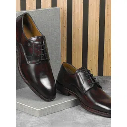 J.FONTINI Men Leather Formal Derbys Shoes-picture-19