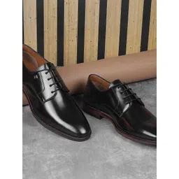 J.FONTINI Men Leather Formal Derbys Shoes-picture-20