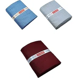jhabak's Premium Unstitched Shirt Fabric Combo for Men Cotton Blend Material 2.25M Shirt Piece Cloth - Pack of 3 (Blue, Teal Blue, Maroon)-picture-10