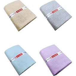 jhabak's Premium Unstitched Shirt Fabric for Men - Cotton Linen Blend Material - Shirt & Kurta Piece Cloth (Pack of 4)-picture-46