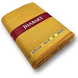 jhabak's Unstitched 100% Pure Cotton Shirt & Kurta Fabric for Men - Pure Cotton Material - 1.60m Shirt Piece Cloth, Gold, Print-picture-51