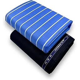 jhabak's Unstitched Premium Strip Cotton Blend Shirt and Trouser Fabric - 2.35M Shirt Cloth - 1.30M Pant Piece-picture-10