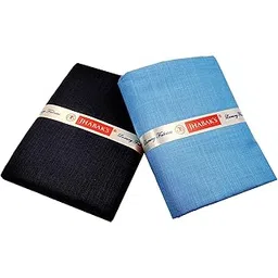 jhabak's Untitched Shirt and Trouser Fabric - Cotton Blend Material - 2.25m Shirt Cloth - 1.20m Pant Piece (Sea Blue)-picture-21